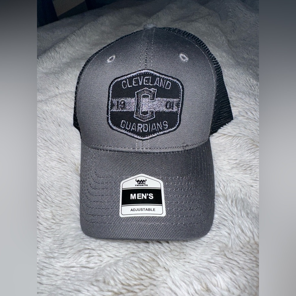 Cleveland Guardians Gray Adjustable Cap